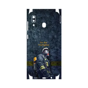 MAHOOT Firefighter-FullSkin Cover Sticker for Samsung Galaxy A20