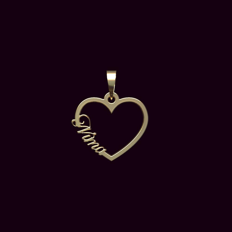 آویز گردنبند طلا 18 عیار زنانه مدوپد مدل اسم نیما nima کد PB1-10203