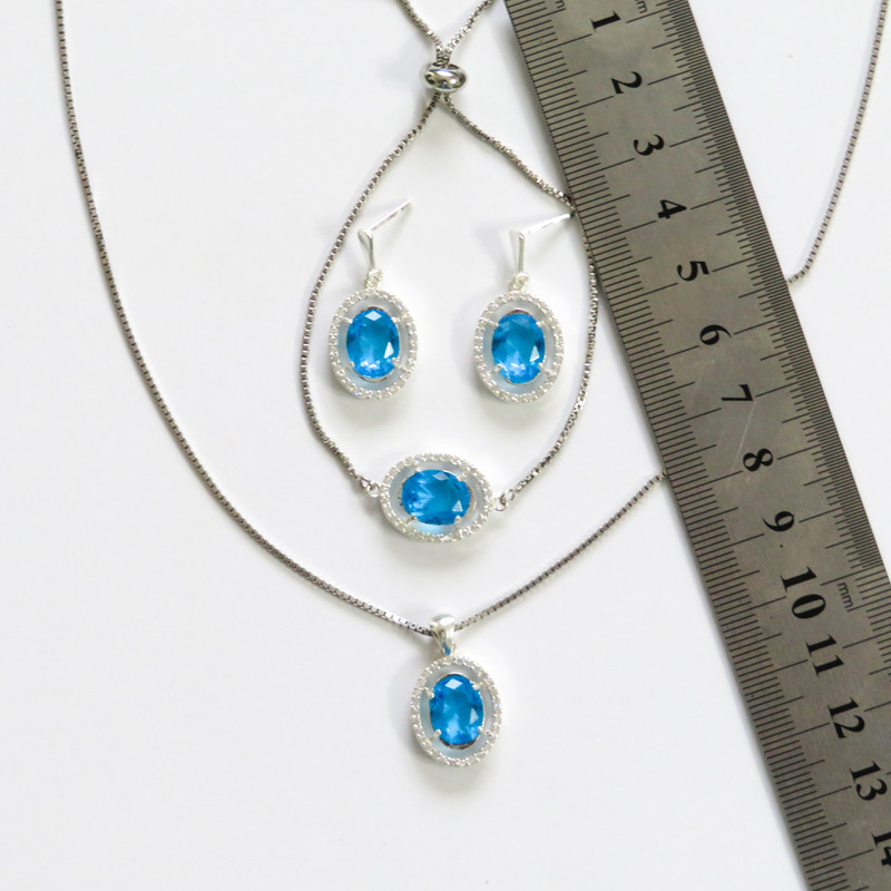 نیم ست نقره زنانه کد AV174D-S10 C1