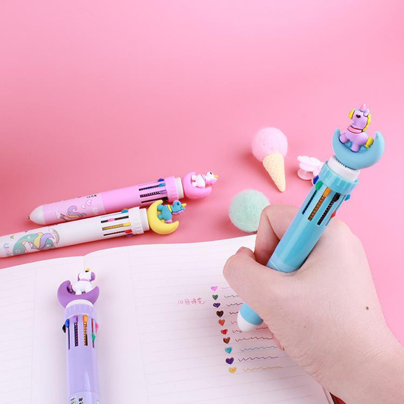 خودکار مدل يونيکورن و ماه 10 رنگ 435