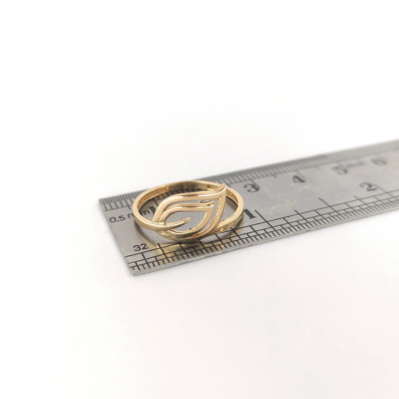 انگشتر طلا 18 عیار زنانه طلا و جواهرسازی افرا مدل 158