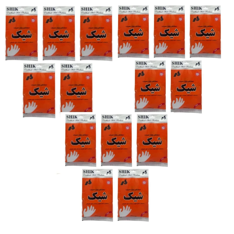 دستکش یکبار مصرف مدل 005 پانزده بسته 100 عددی