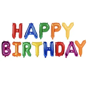 بادکنک فویلی مدل Happy Birthday کد 005 مجموعه 13 عددی