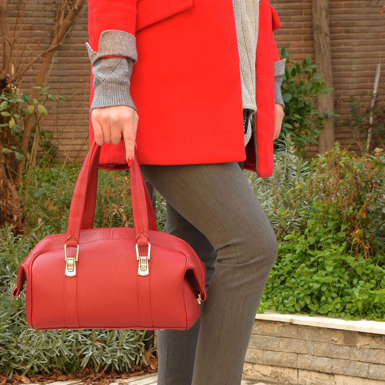 کیف دستی زنانه پارینه چرم مدل V199-2 -  - 21
