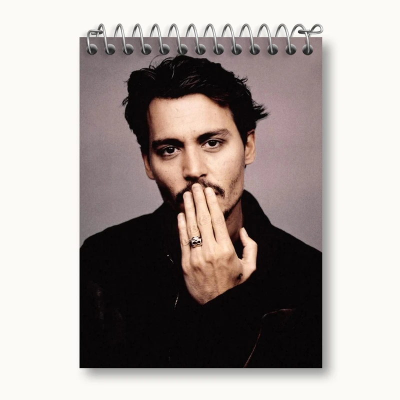 دفتر یادداشت 50 برگ خندالو مدل جانی دپ Johnny Depp کد 3301