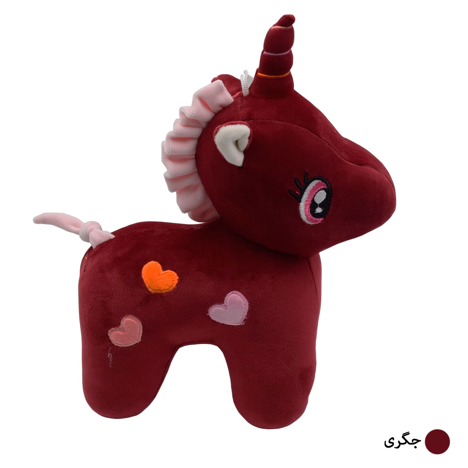 عروسک طرح اسب تک شاخ مدل یونیکورن ارتفاع 37 سانتی متر - - 16