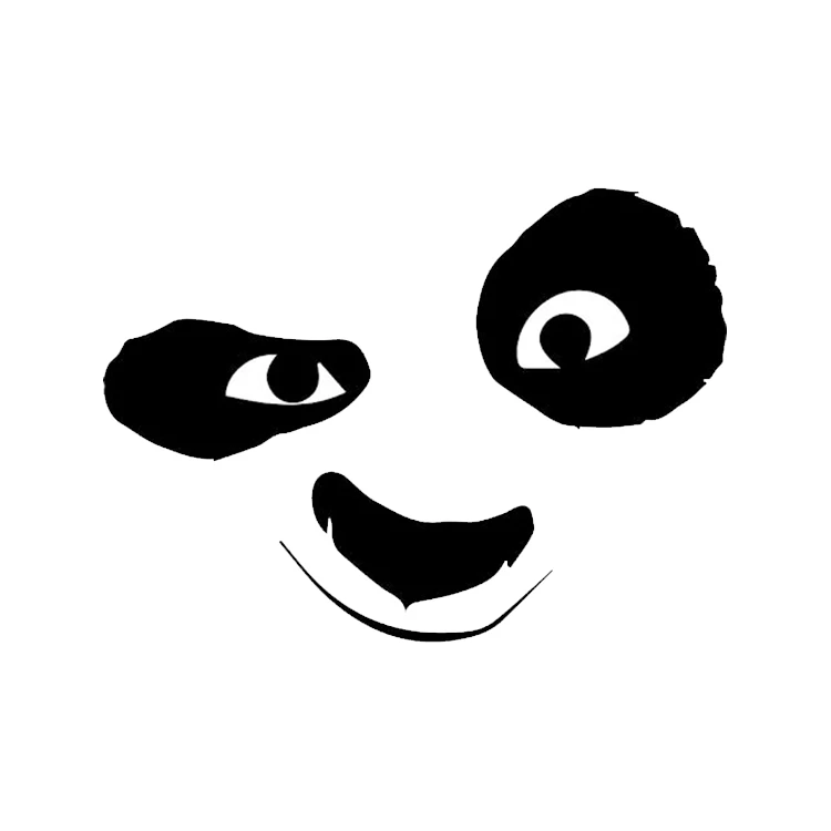 استیکر پارچه و لباس پاد آفرین مدل پاندا کد 287