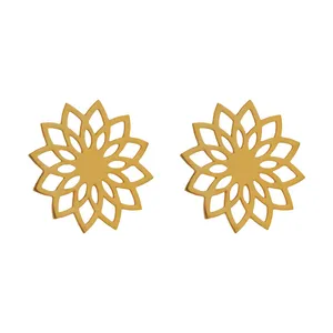 گوشواره طلا 18 عیار زنانه الن نار مدل 0826