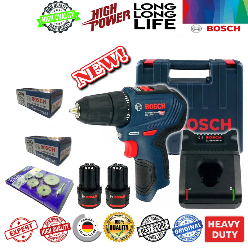 دریل چکشی شارژی بوش مدل  GSB12 V 30