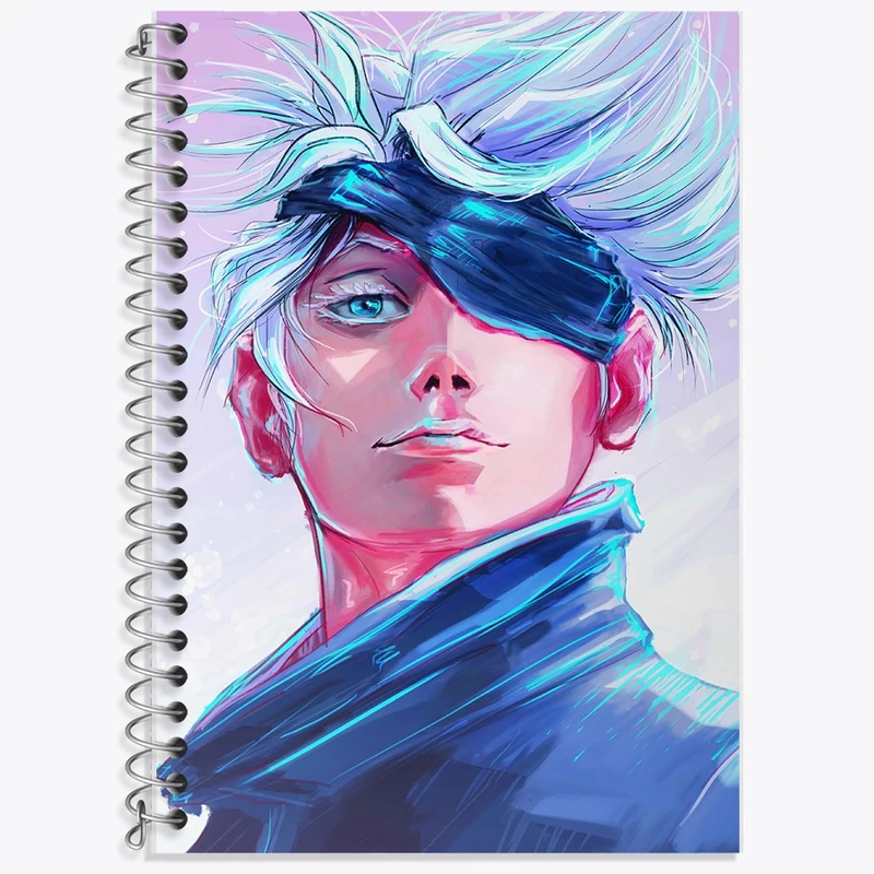 دفتر لغت 50 برگ خندالو طرح گوجو ساتورو انیمه جوجوتسو کایزن کد F1576