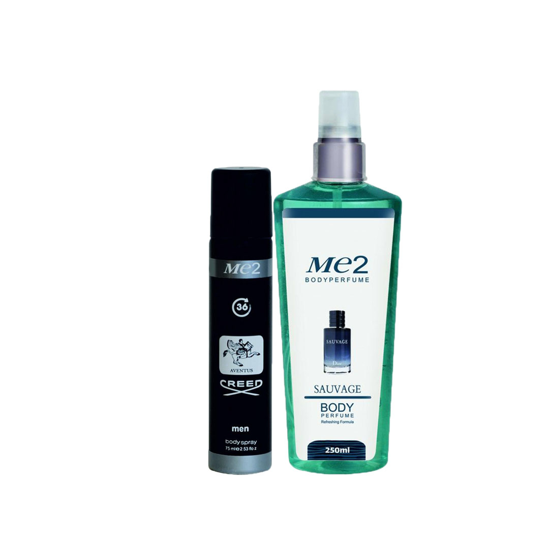 بادی اسپلش مردانه می تو مدل ساوج حجم 250 میلی لیتر به همراه اسپری خوشبو کننده بدن مردانه مدل اونتوس حجم 75 میلی لیتر