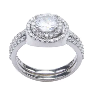 انگشتر نقره زنانه آمیتیس مدل AMT-R153 مجموعه دو عددی