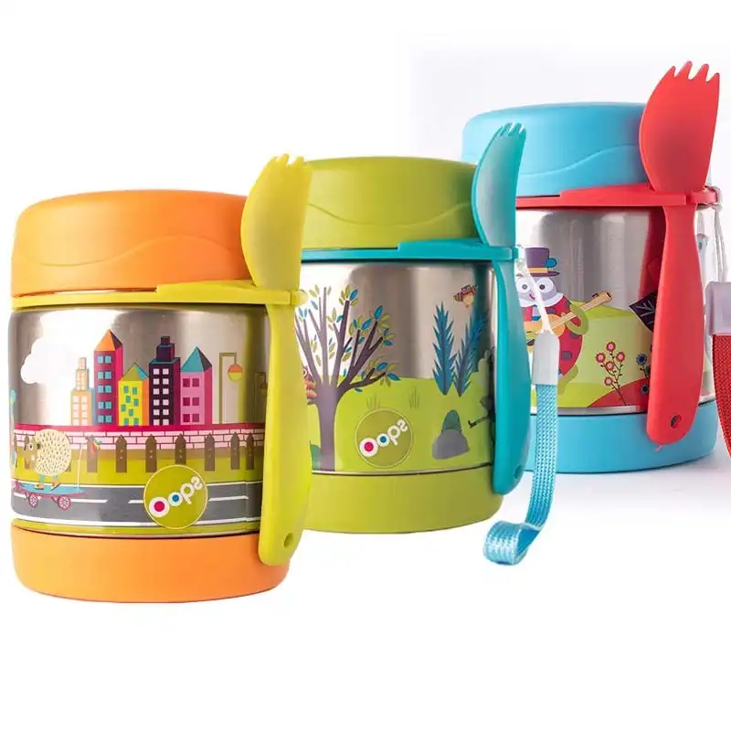 ظرف نگهدارنده غذا کودک برند اوپس مدل 40007 به همراه قاشق
