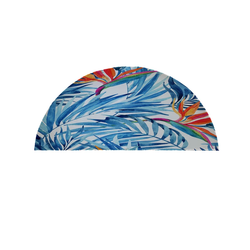 پادری مدل نیم دایره طرح گل کد 9107 سایز 90×45 سانتی متر