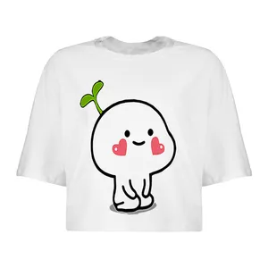 کراپ‌تاپ آستین کوتاه زنانه مدل گوگولی کد L89 S