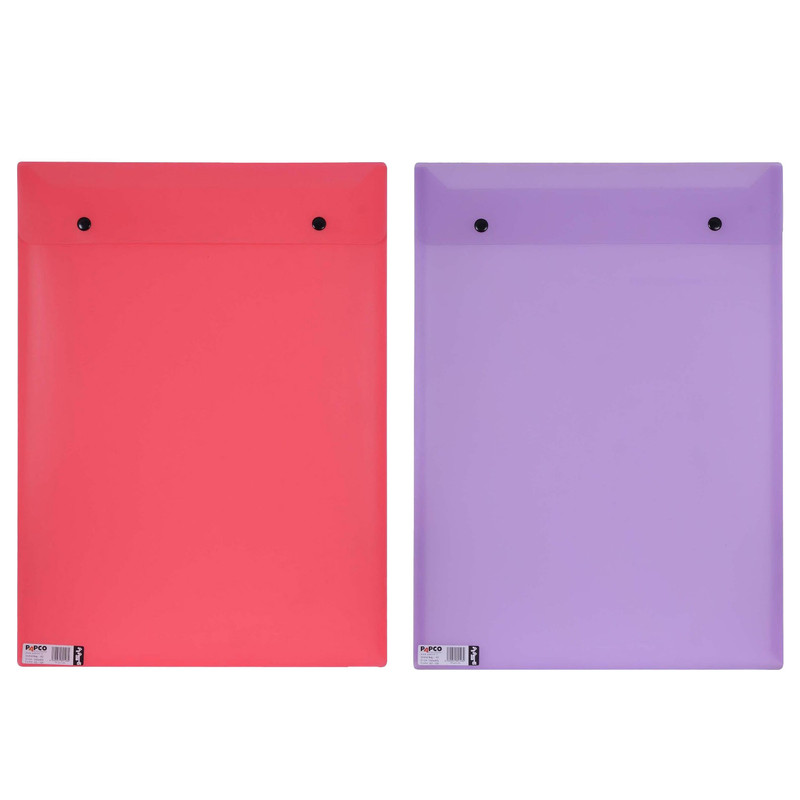 پوشه دکمه دار پاپکو مدل ارکید 124 - A3 - بسته 2 عددی پوشه دکمه دار پاپکو مدل ارکید 124 - A3 - بسته 2 عددی