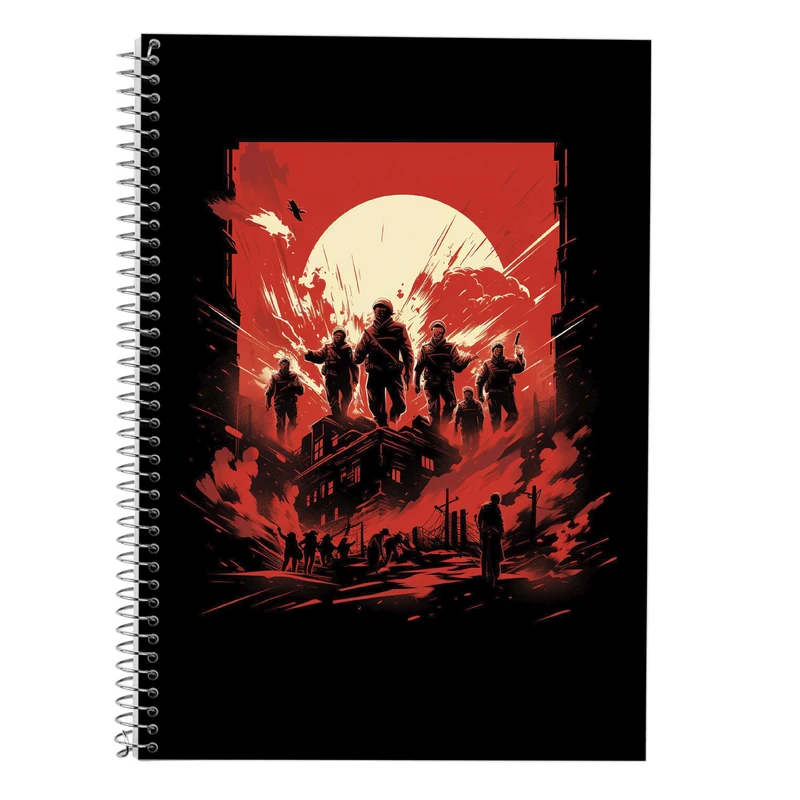 دفتر زبان 50 برگ مدوپد مدل سه خط طرح تایتان Titan کد DF11961