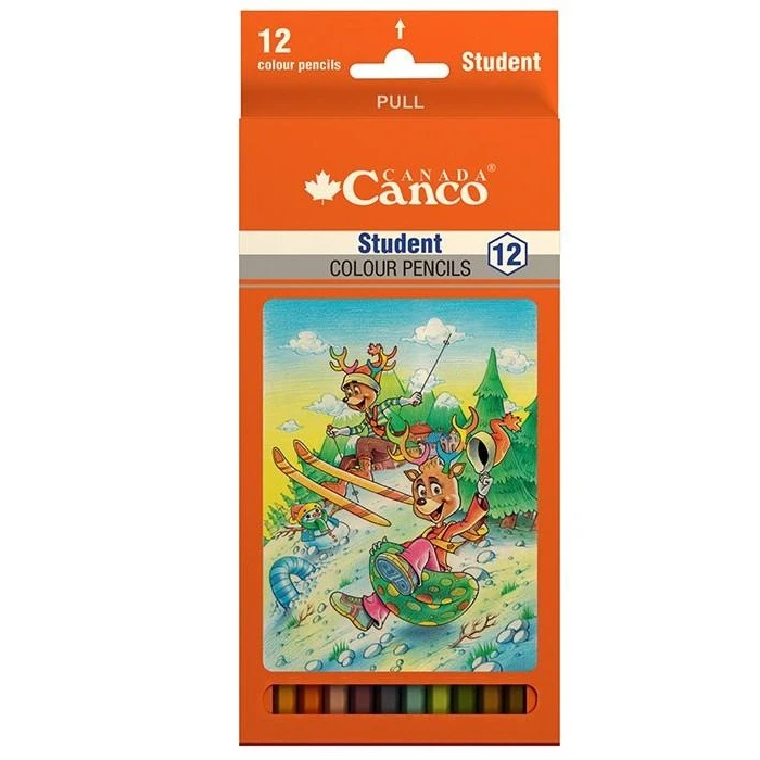مداد رنگی 12 رنگ کنکو مدل student colour pencils کد 007