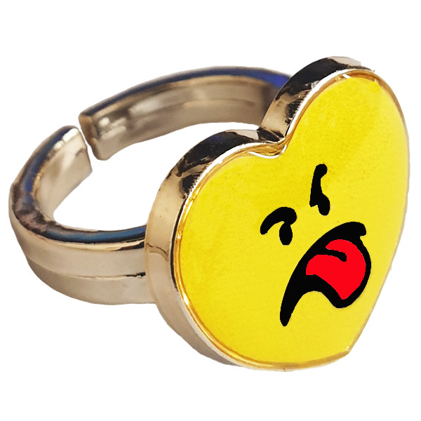 انگشتر دخترانه طرح استیکر کد 028