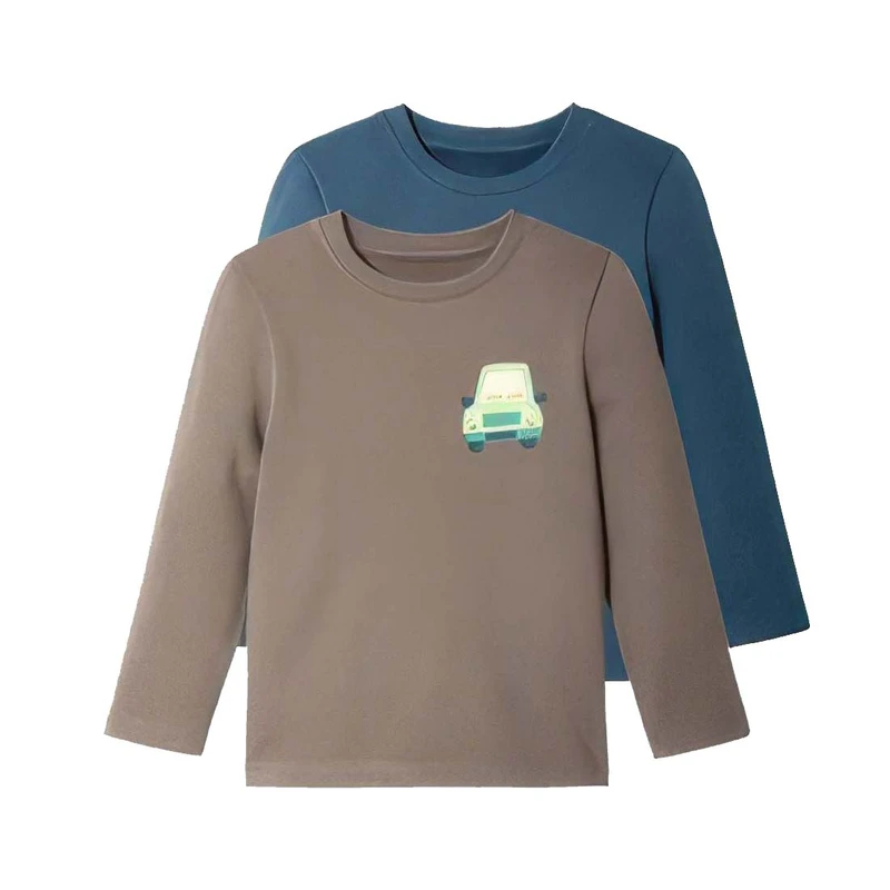 تی شرت آستین بلند پسرانه لوپیلو مدل تو کرکی کد 2025 مجموعه دو عددی