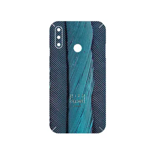 MAHOOT Turquoise feathers Cover Sticker for LG W10