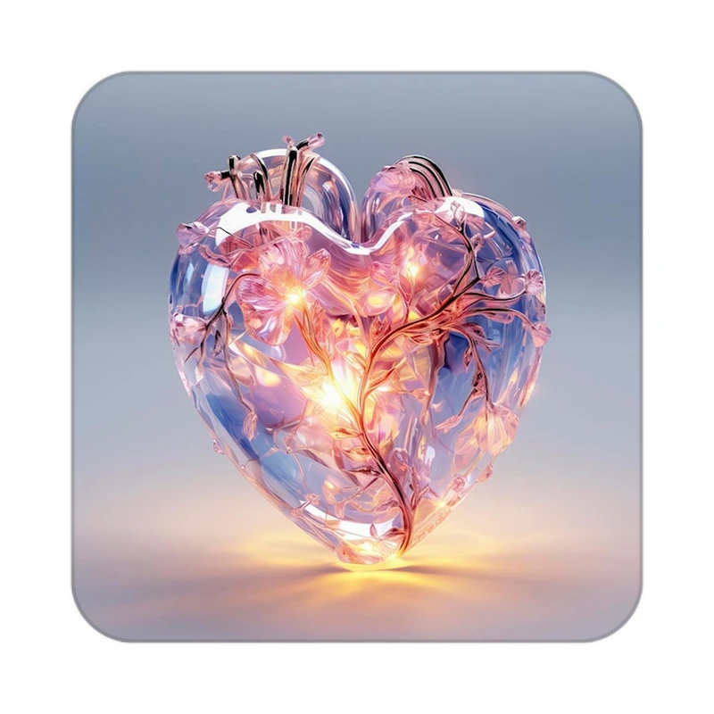 زیر لیوانی کاکتی مدل عاشقانه کد mp12213