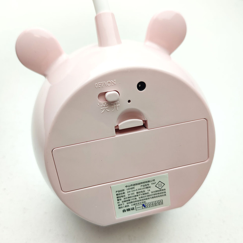 چراغ مطالعه مدل شارژی فانتزی خرسی طرح 3 حالته لمسی کد 1947