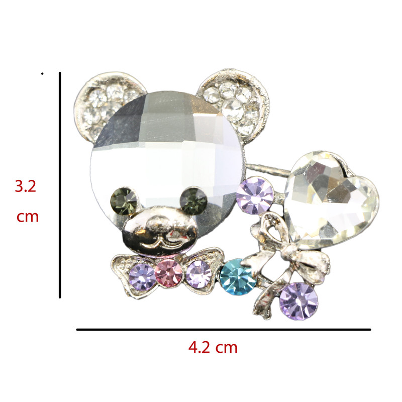 گل سینه دخترانه مدل خرسی 3005 گل سینه دخترانه مدل خرسی 3005