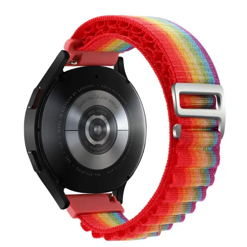 بند مدل Rainbow Alpine Loop مناسب برای ساعت هوشمند سامسونگ Galaxy Watch 5 40mm / Watch 44mm / Watch Pro 45mm / Watch 6 40mm / Watch 6 44mm/ Watch  6 Classic 43mm / Watch 6 Classic 47mm