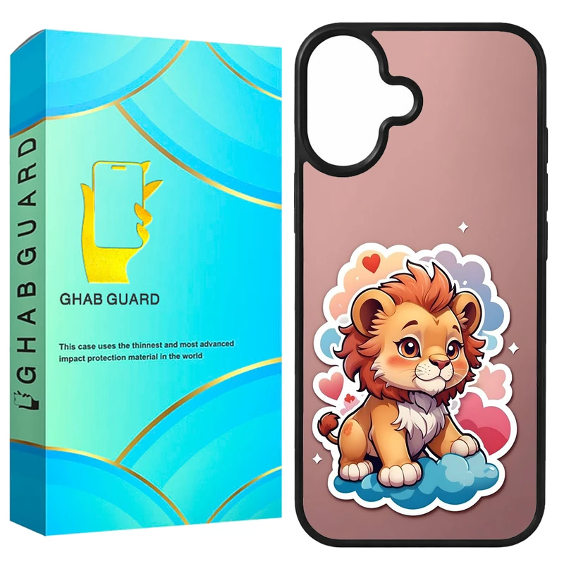 کاور قاب گارد طرح بچه شیر مدل GCHP16 مناسب برای گوشی موبایل اپل iPhone 16 