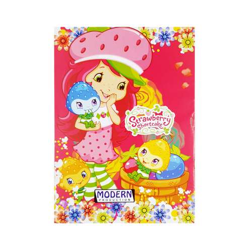 دفتر شطرنجی 40 برگ مدرن طرح دختر توت فرنگی کد 451