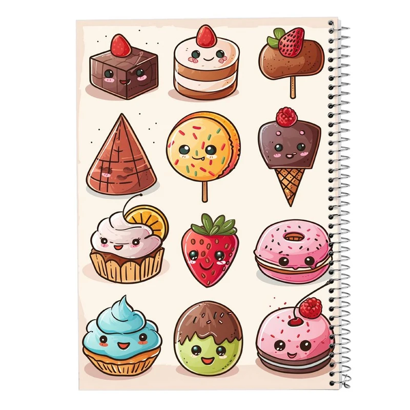 دفتر شطرنجی 50 برگ مدوپد طرح سگ و گربه کد DF17338