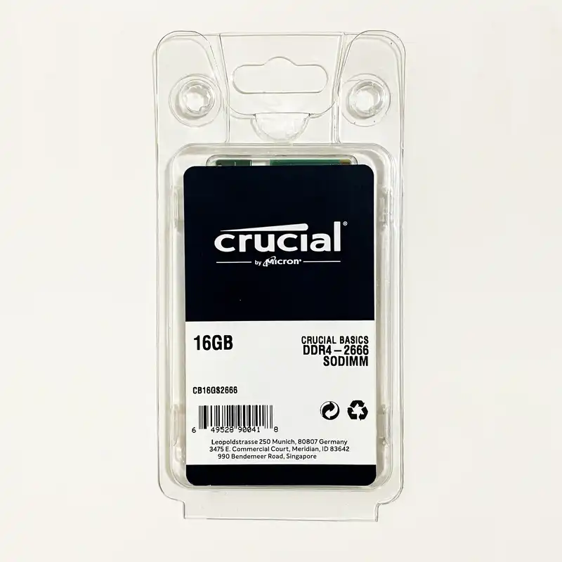 رم لپ تاپ DDR4 تک کاناله 2666 مگاهرتز CL19 کروشیال مدل CB16GS2666 ظرفیت 16 گیگابایت