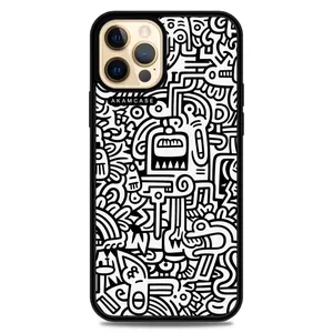 AKAM AMC-WA12PRO-DOODLE15 Cover For Apple iPhone 12 Pro