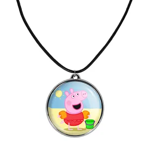 گردنبند خندالو مدل پپا و جورج انیمه پپاپیک Peppa pig کد 2206822072