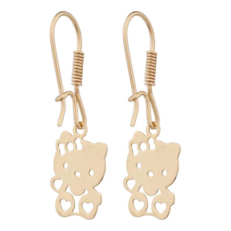 گوشواره طلا 18 عیار دخترانه طلای مستجابی مدل 15103 گوشواره طلا 18 عیار دخترانه طلای مستجابی مدل 15103