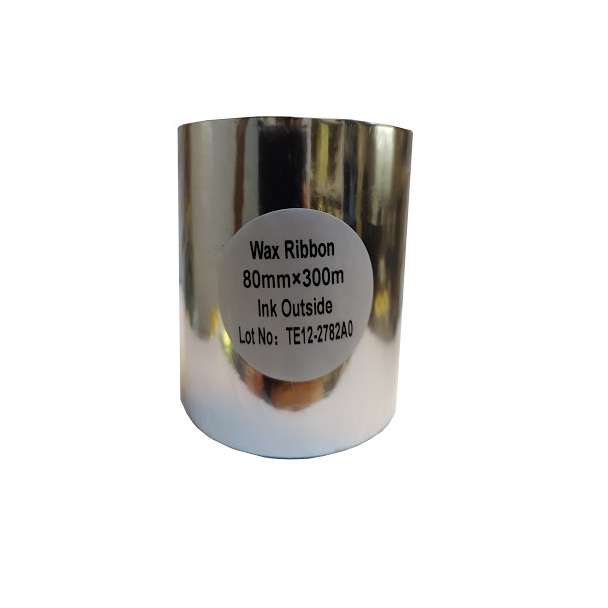 ریبون پرینتر لیبل زن مدل Wax Ribbon 80mm x 300m ریبون پرینتر لیبل زن مدل Wax Ribbon 80mm x 300m