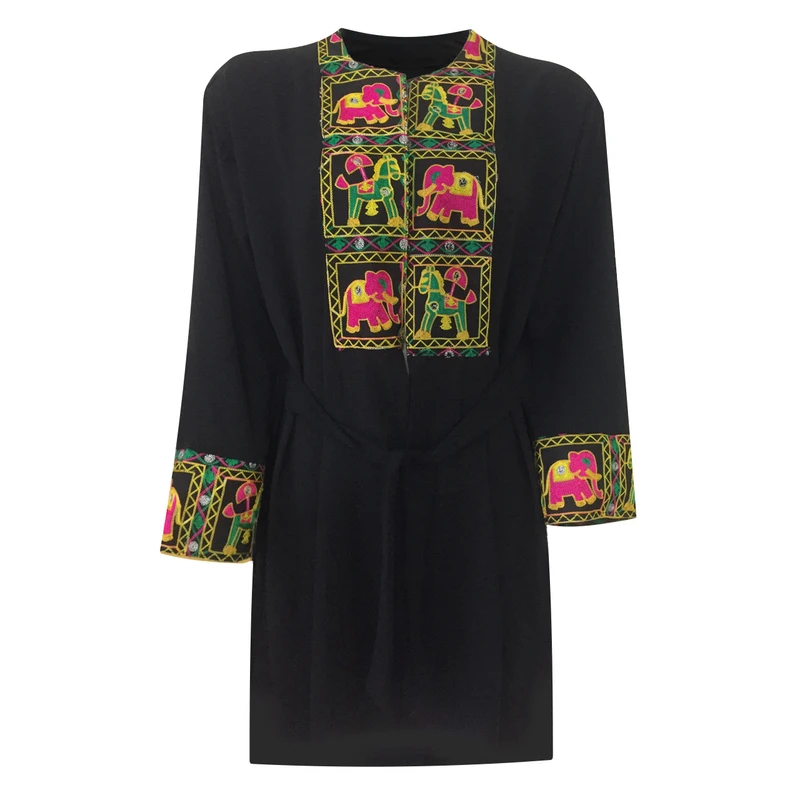 عکس شماره 3 : مانتو و شلوار زنانه مدل نخی ابر و بادی خامه دوزی کد tm-2715