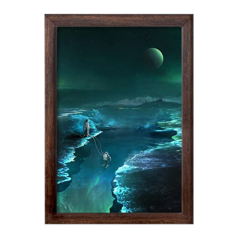 تابلو خندالو طرح کهکشان و سیاره ها کد 25372