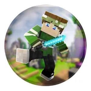 پیکسل خندالو طرح بازی ماینکرافت Minecraft کد 23242 مدل بزرگ