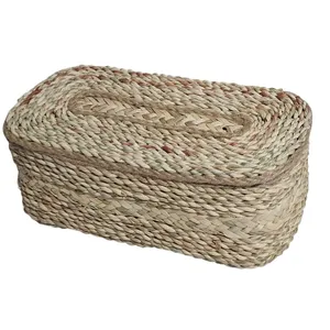 سبد حصیر بافی مدل درب دار