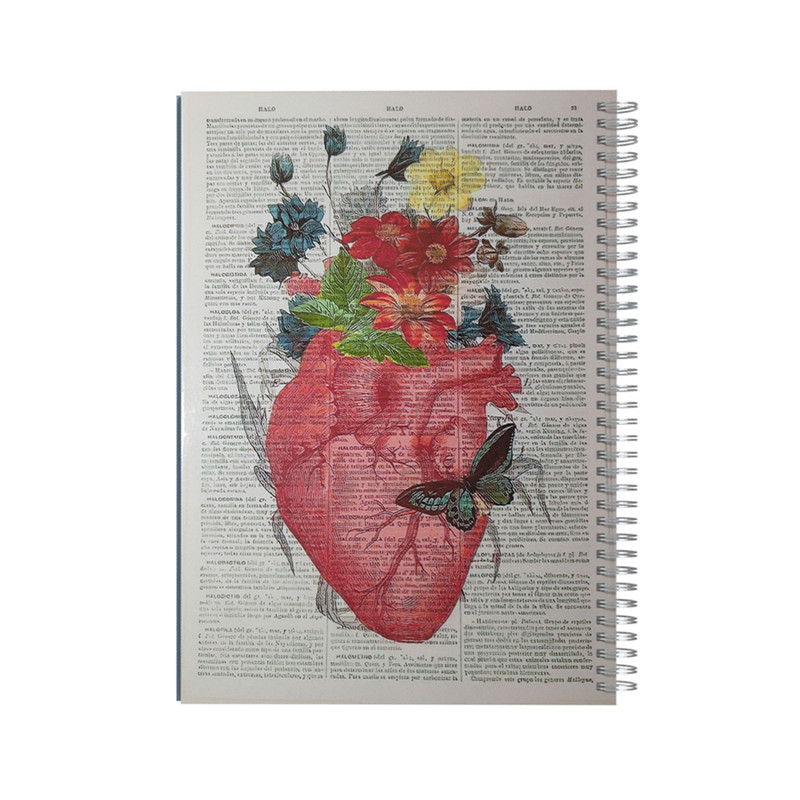 دفتر مشق 100 برگ مدل قلب