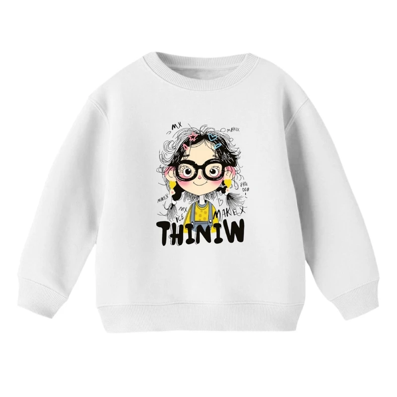 سویشرت بچگانه مدل دخترک عینک