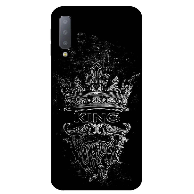 کاور مگافون طرح پادشاه مدل 1896 مناسب برای گوشی موبایل سامسونگ Galaxy A750 / A7 2018          