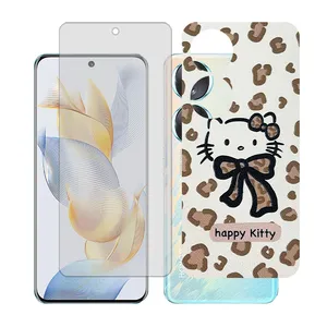 Glass together model transparent screen protector suitable for Honor 90 mobile phone with back cover sticker