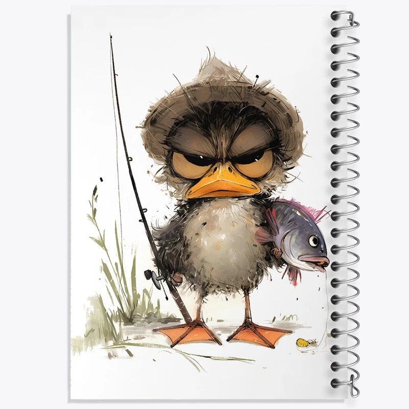 دفتر لیست خرید 50 برگ خندالو طرح اردک کد N5580