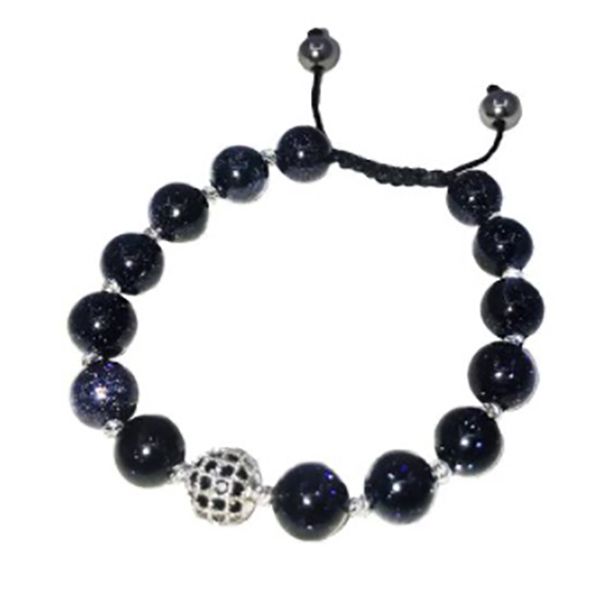 دستبند سنگ و طلا 18 عیار زنانه دوست خوب کد dk167 - - 3