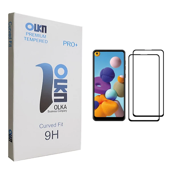 محافظ صفحه نمایش الکا مدل +PRO مناسب برای گوشی موبایل سامسونگ Galaxy A21 بسته دو عددی