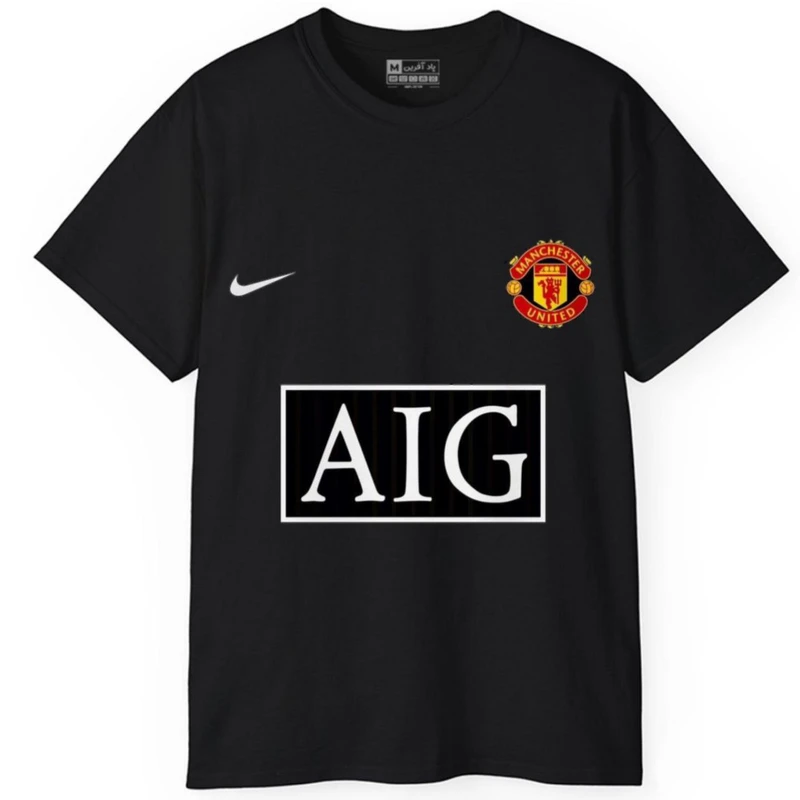 تی‌شرت آستین کوتاه مردانه پاد آفرین مدل فوتبالی منچستریونایتد کد435