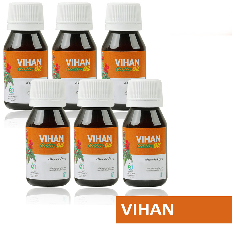 روغن کرچک ویهان کد Castor6 حجم 40 میلی لیتر مجموعه 6 عددی